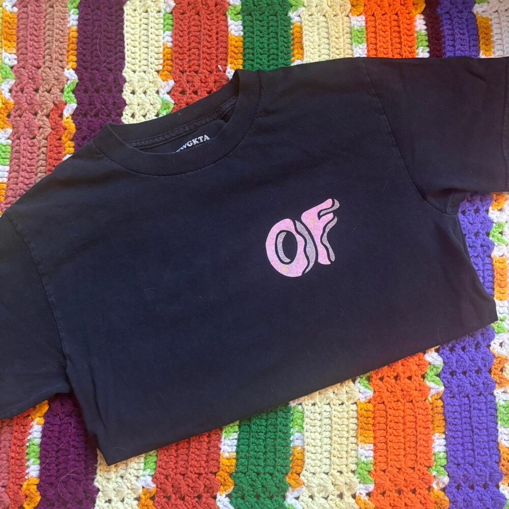 Odd future donut tshirt black
